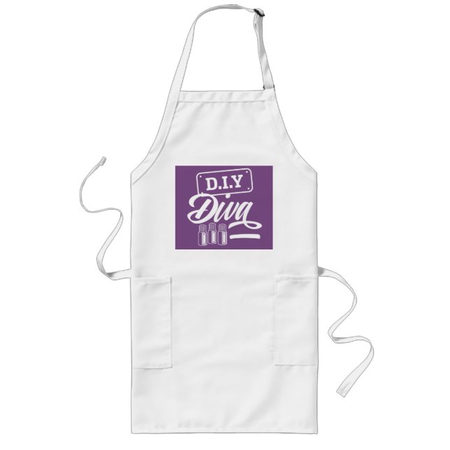 DIY DIVA Apron in Purple (Front)