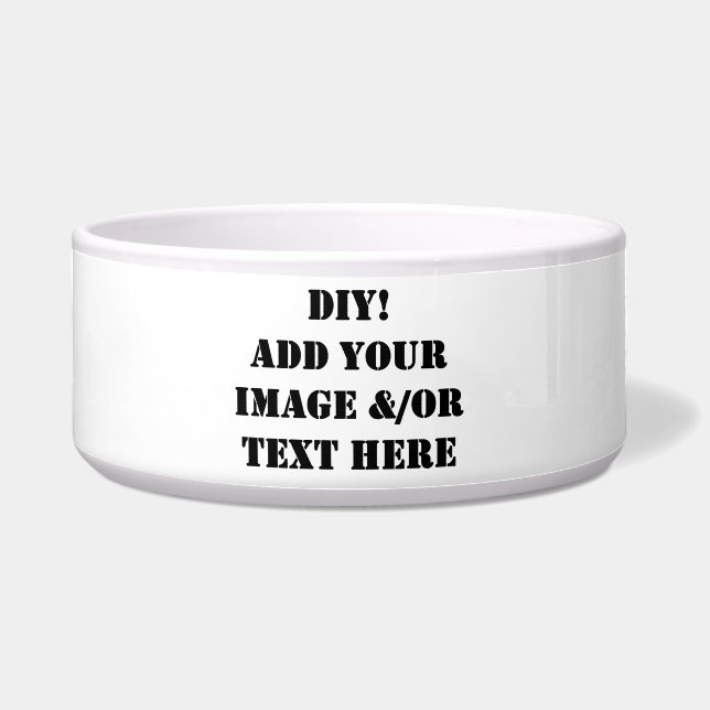 DIY Dog Drinking and Food Bowl (Front)