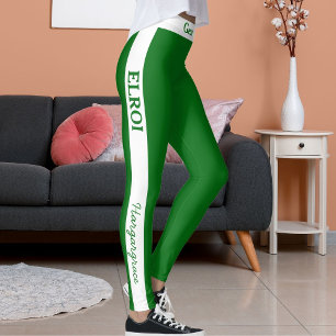 DIY Elegant Faith Base Bible Verse On Classy Green Leggings