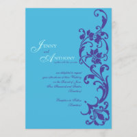 DIY Elegant Simplicity in Sky and Vintage Purple