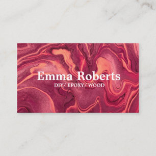 DIY EPOXY WOOD Business card
