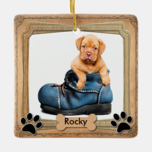 DIY Family Pet Photo Ceramic Tree Decoration