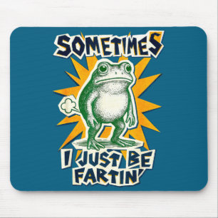 DIY Fartin Sometimes Collage I Just Frog Poster Fu Mouse Pad