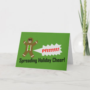 DIY - Farting Gingerbread Man Christmas Card