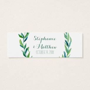 DIY Favour Tags Favour Gift Tags Laurel Olive Wrea