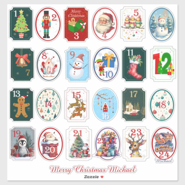 DIY Festive Advent Calendar (Sheet)