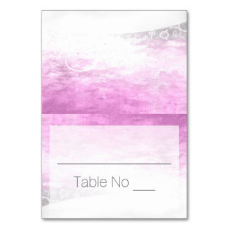 DIY Fold Tented Place Cards Watercolor Purple
