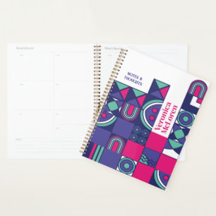 DIY Geometric Planner: Create Your Own Retro Chic Planner