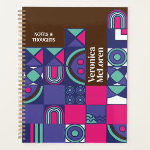 DIY Geometric Planner: Create Your Own Retro Chic  Planner