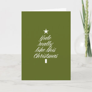 DIY Gift Card Placement Christmas "Yule" Card