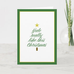DIY Gift Card Placement Christmas "Yule" Card