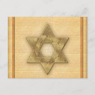DIY Gold Star of David / Bar Mitzvah template