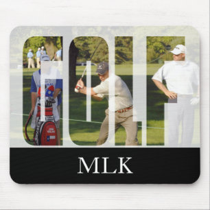 DIY Golf Photo and Monogram Mouse Pad