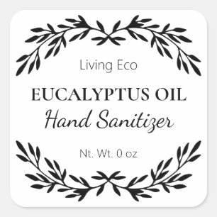 DIY Hand Sanitizer White Labels