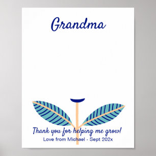 DIY Handprint Thank You Template Poster