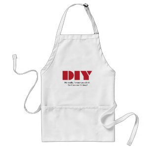 DIY I Am Busy Funny Standard Apron