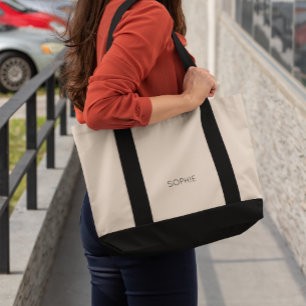 DIY Impulse Tote Bag Custom Text, Name, Monogram