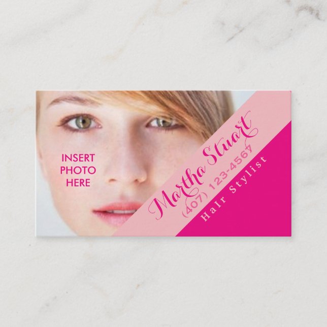 DIY / Insert Photo - Business Card (Front)