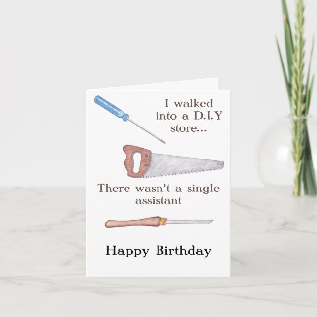 DIY Joke Birthday Card (Front)