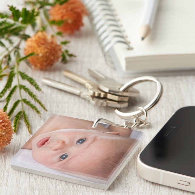 DIY Keychain | Custom Photo, Logo or Image  (Front Right)