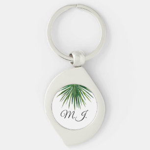 DIY Keychain palm leaf Custom  Name 