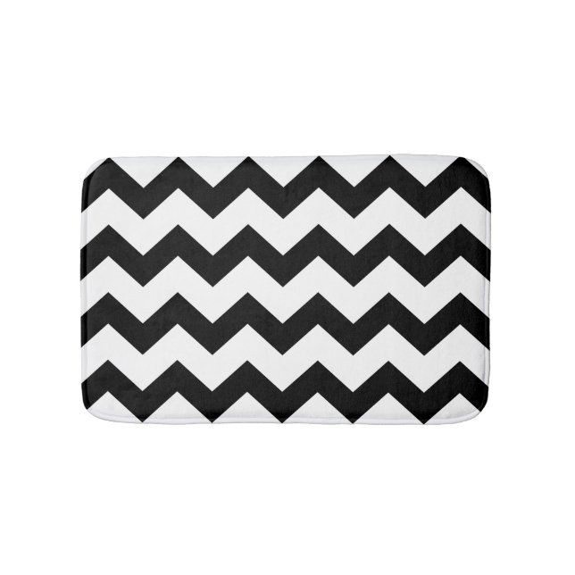 DIY Large Chevron Zigzag Pattern Custom Bath Mat (Front)
