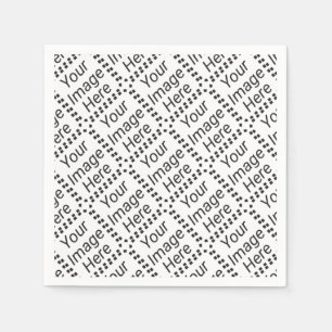 DIY. Make it totally yours, upload image, add text Napkin