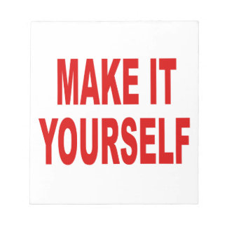 DIY Make It Yourself Custom Notepad