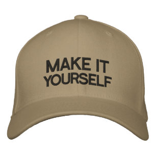 DIY Make It Yourself Embroidered Hat
