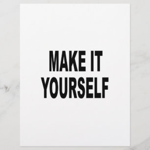 DIY Make It Yourself Flyer