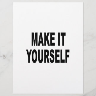 DIY Make It Yourself Flyer