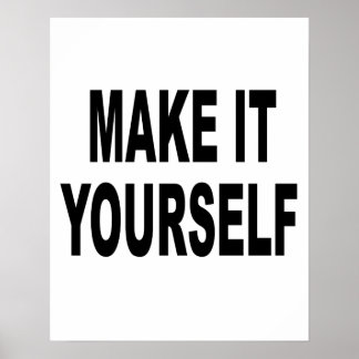 DIY Make It Yourself Poster