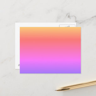 DIY: MAKE OWN POSTCARD Pastel Rainbow Customisable