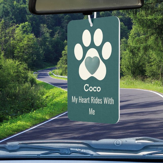 DIY Modern Elegant Dog Paw Heart Funny Pet Lovers Car Air Freshener (Creator Uploaded)