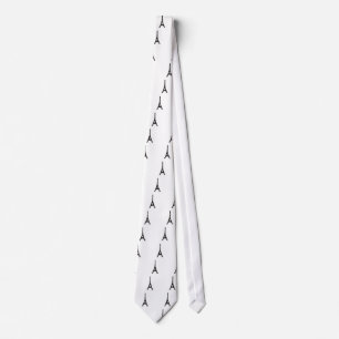 DIY Monogram Eiffel tower design Tie