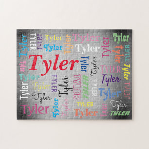 DIY Name Message, Many Styles Colours Brush Steel Jigsaw Puzzle
