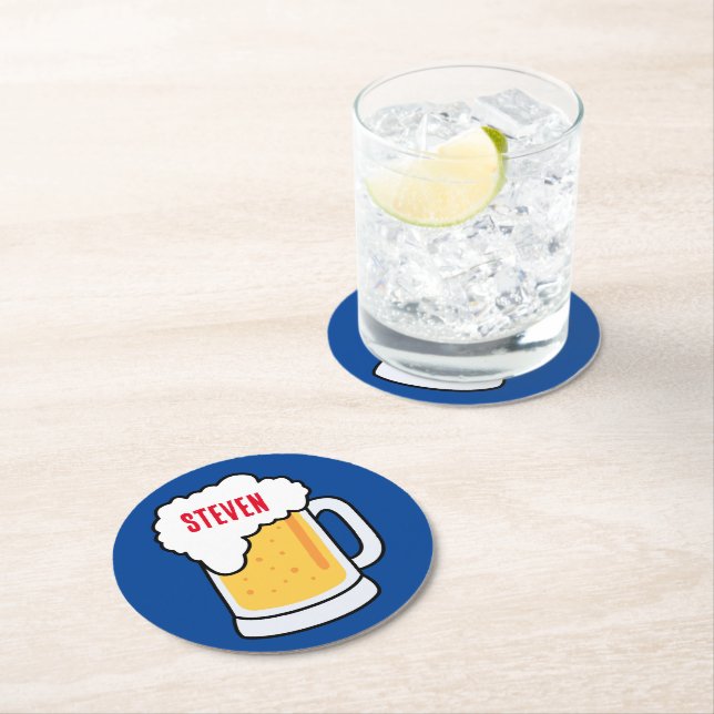 DIY! Paper Coasters Beer - Round - Custom (Insitu)