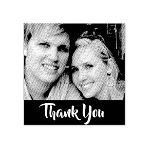 DIY photo and wording   wedding anniversary Rubber Stamp
