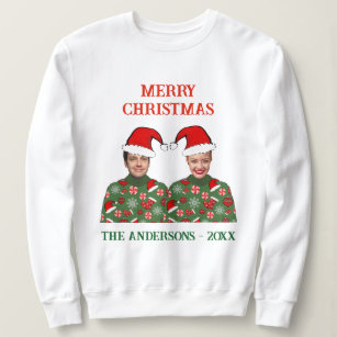 DIY Photo Merry Christmas Ugly Sweater