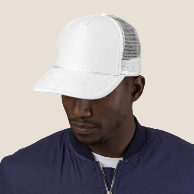 DIY Plain blank white hat to design your own Zazzle