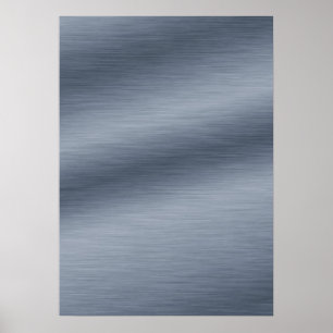 DIY Poster with Brushed Steel Background Art