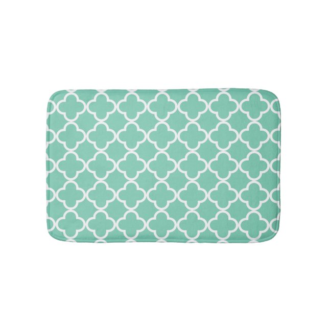 DIY Quatrefoil Pattern Custom Bath Mat (Front)