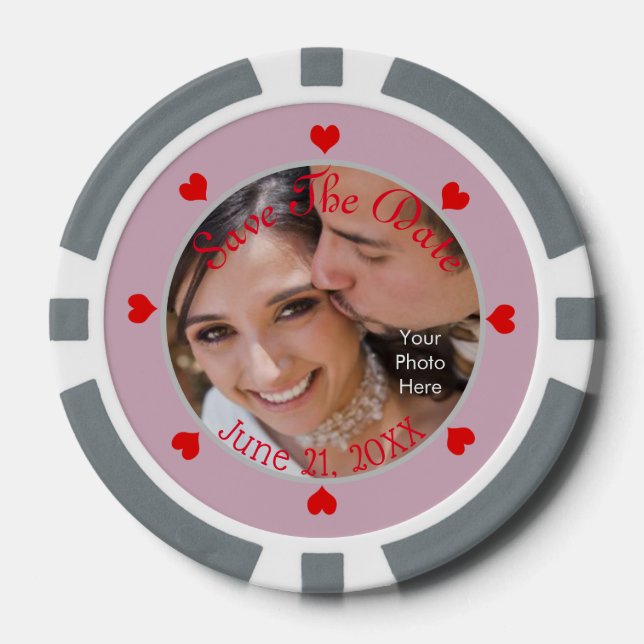 DIY - Save the date / Poker Chips (Front)