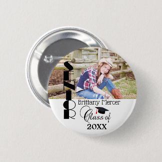 DIY Senior Photo Memories 6 Cm Round Badge