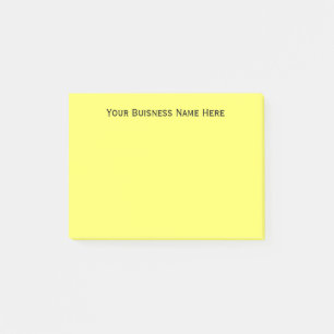 DIY Simple Personalised Business Name Custom Colou Post-it Notes