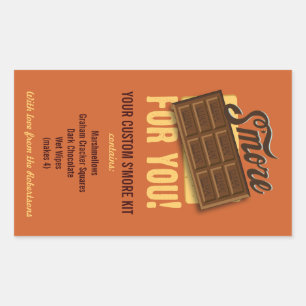 DIY Smores Kit Gift Label for Campers & Campfires