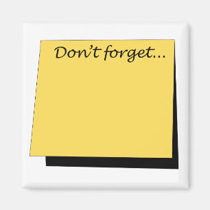 DIY - "Sticky" Don't Forget Magnet