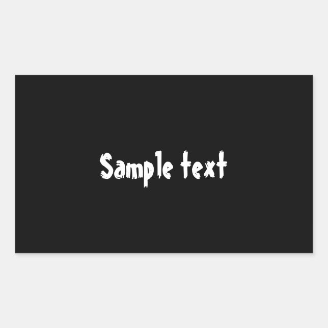 DIY Template easily change colour add photo text Rectangular Sticker (Front)