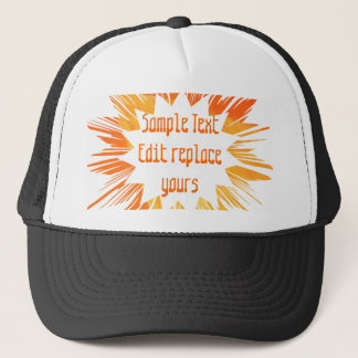 DIY Template: Edit Text Message Greeting Blessing Trucker Hat