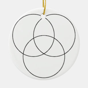 DIY Venn Diagram Ceramic Ornament